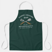 Geweldige Pap BBQ Vader Grill Chef gepersonaliseer Schort (Voorkant)