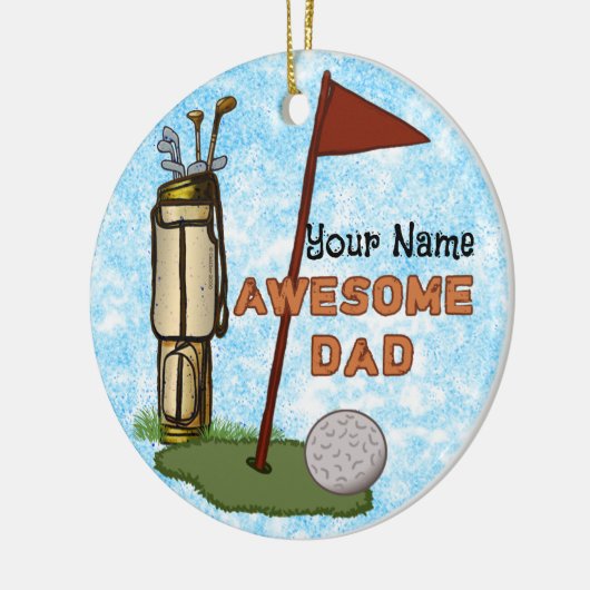 Geweldige Pap Golf ornament (Links)
