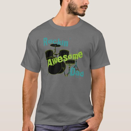 Geweldige pap Rocking T-shirt (Voorkant)