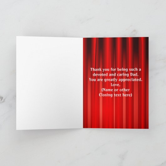 Geweldige papa award Vaderdag groet Kaart (Binnen)