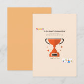 Geweldige papa bedankkaart (Voorkant / Achterkant)