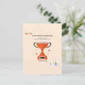 Geweldige Papa Briefkaart (Staand voorkant)