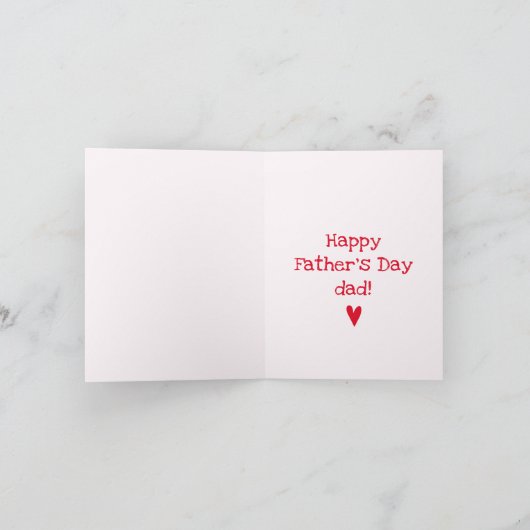 Geweldige papa! | Dochter & Vader - Vaderdag Kaart (Binnen)