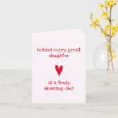 Geweldige papa! | Dochter & Vader - Vaderdag Kaart (Gele Bloem)