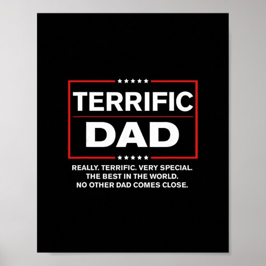 Geweldige papa - Grappige Donald Trump Vaderdag Poster (Voorkant)