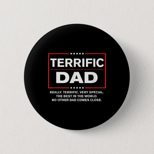 Geweldige papa - Grappige Donald Trump Vaderdag Ronde Button 5,7 Cm (Voorkant)
