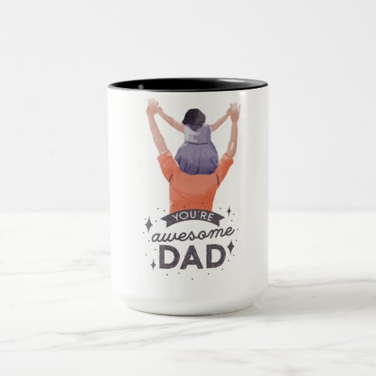 Geweldige papa koffie Mok - ideaal cadeau voor het (Midden)