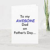 Geweldige papa op Vaderdag Kaart (Voorkant)