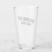 Geweldige papa sinds 20XX Modern eenvoudig bier Glas (Achterkant)