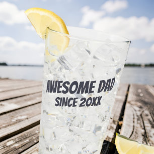 Geweldige Papa Sinds 20XX Modern Eenvoudig Bier Glas