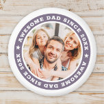 Geweldige papa sinds 20XX Modern Eenvoudige foto Magneet<br><div class="desc">Dit eenvoudige en moderne ontwerp is samengesteld uit serif typografie en voeg een aangepaste foto toe. Geweldige papa Sinds 20XX " omcirkelt de foto van je vader,  vader,  papa etc. Dit is een perfect cadeau voor je vader op zijn verjaardag,  vaderdag,  kerst,  enz.</div>