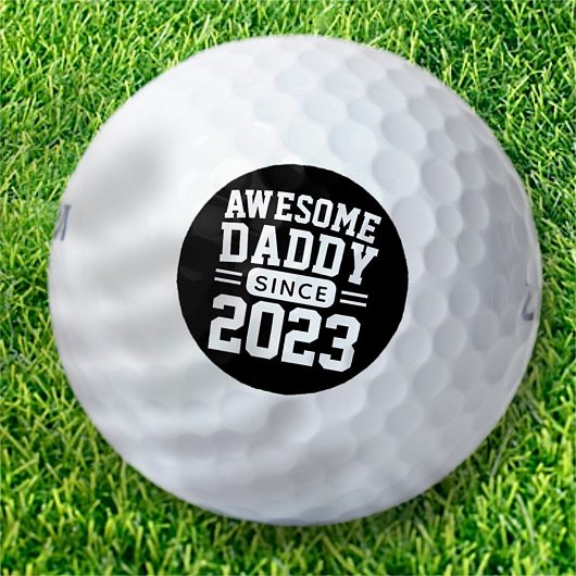 Geweldige papa sinds sportief moderne Vaderdag Golfballen