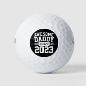 Geweldige papa sinds sportief moderne Vaderdag Golfballen (Voorkant)