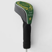 GEWELDIGE PAPA tekst Overwinningskrans & Ster pers Golfheadcover (Schuin)