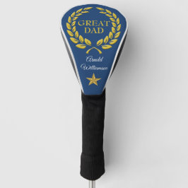 GEWELDIGE PAPA tekst Overwinningskrans & Ster pers Golfheadcover