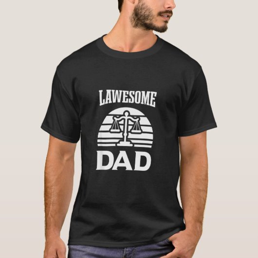 Geweldige Papa   Vader Papa Advocaat T-shirt (Voorkant)