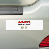 GEWELDIGE PAPA VAN TWINS BUMPERSTICKER (Op auto)