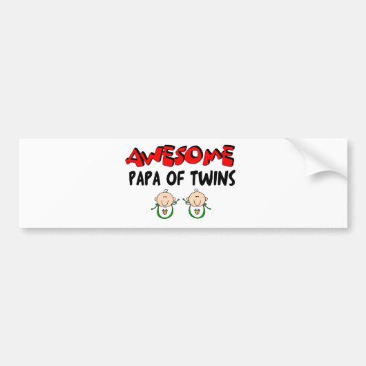 GEWELDIGE PAPA VAN TWINS BUMPERSTICKER (Voorkant)