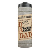 Geweldige papa Westerne Geëigende Mok van de Naam  (Voorkant)