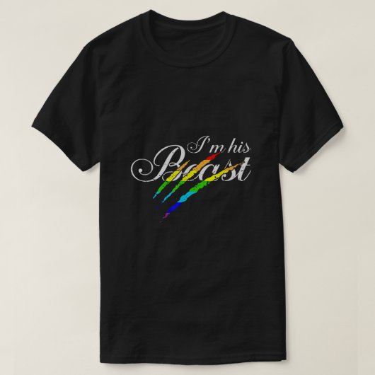 Geweldige paren die ik ben Zijn Beast LGBT Gift T-shirt (Design voorkant)