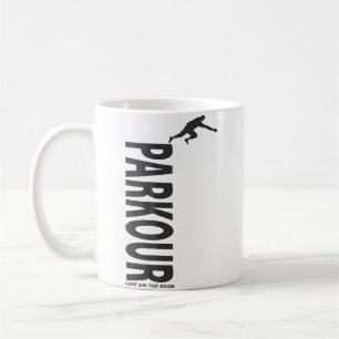 Geweldige Parkour Leven Op De Rand Koffiemok