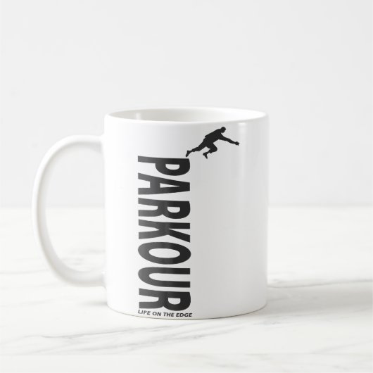 Geweldige Parkour Leven Op De Rand Koffiemok (Links)