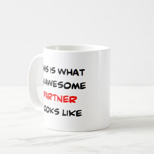 geweldige partner koffiemok (Voorkant links)