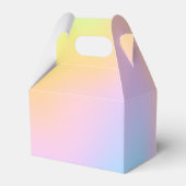 Geweldige pasteelregenboogbruiloft bedankdoosjes (Achterkant)