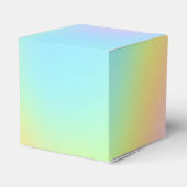 Geweldige pasteelregenboogbruiloft bedankdoosjes (Achterkant)