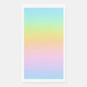 Geweldige pasteelregenboogbruiloft servet (Voorkant)