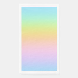 Geweldige pasteelregenboogbruiloft servet