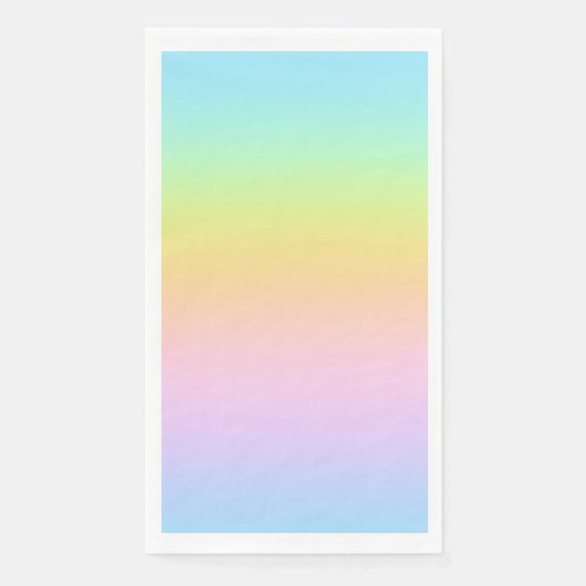 Geweldige pasteelregenboogbruiloft servet (Voorkant)