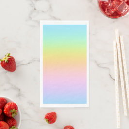 Geweldige pasteelregenboogbruiloft servet