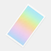 Geweldige pasteelregenboogbruiloft servet (Hoek)