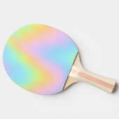 Geweldige pasteelregenboogbruiloft tafeltennisbatje (Zijkant)