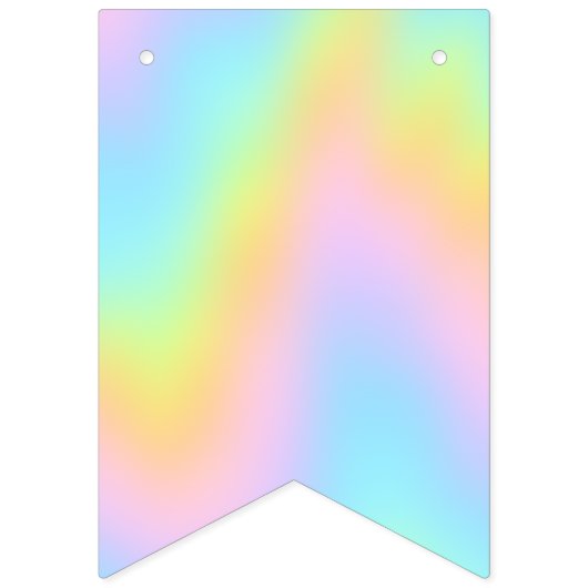 Geweldige pasteelregenboogbruiloft vlaggetjes (Eerste vlag)