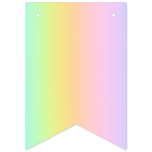 Geweldige pasteelregenboogbruiloft vlaggetjes (Derde vlag)