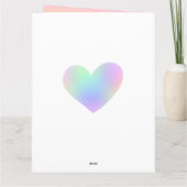 Geweldige pastel regenbooggradiënt bruiloft Dank u Bedankkaart (Achterkant)