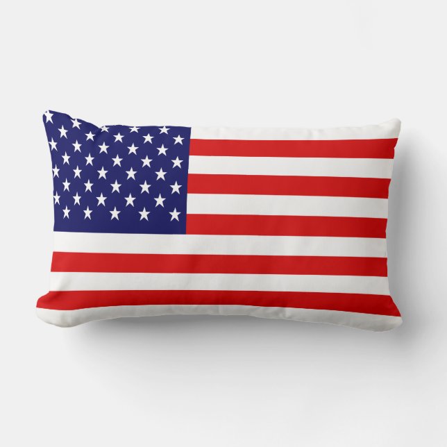 Geweldige Patriottische Amerikaanse Vlag Kussen (Voorkant)