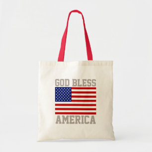 Geweldige patriottische God zegene Amerika Amerika Tote Bag