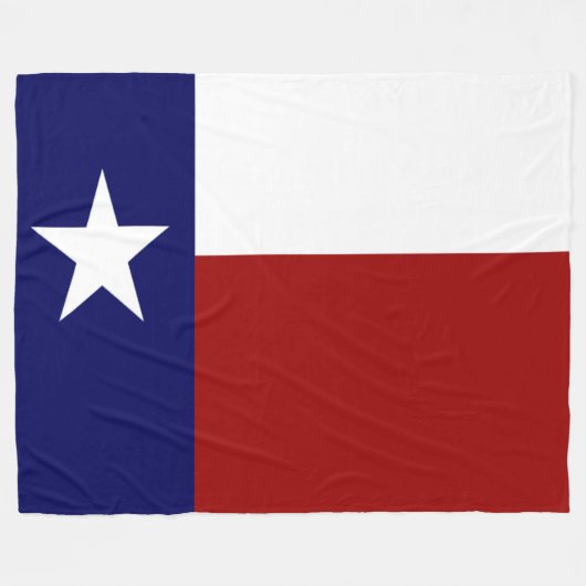 Geweldige Patriottische Vibrant Texas Flag Fleece Deken (Voorkant (Horizontaal))