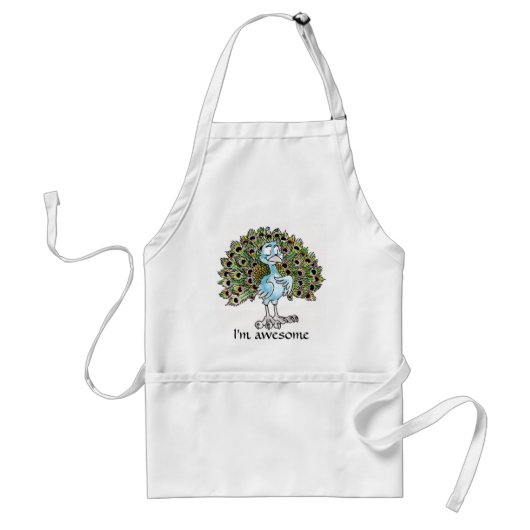 Geweldige Peacock Apron Standaard Schort (Voorkant)