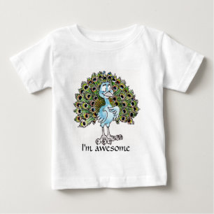 Geweldige Peacock Baby T-shirt