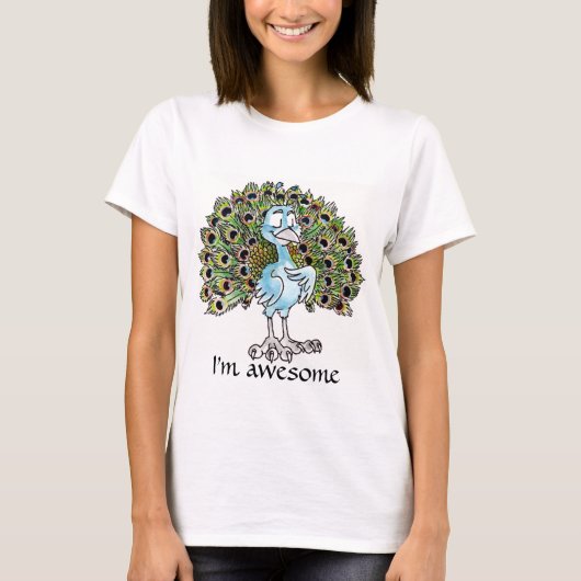 Geweldige Peacock-dames met T-shirt (Voorkant)