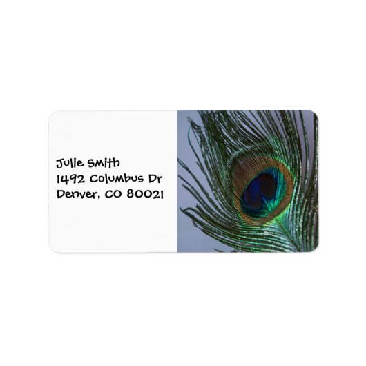 Geweldige Peacock-doether Etiket (Voorkant)