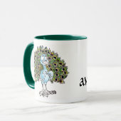 Geweldige Peacock-Mok Mok (Voorkant links)