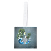 Geweldige pelikaan met golf- en palmbomen decoratie (Voorkant)