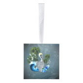 Geweldige pelikaan met golf- en palmbomen decoratie (Rechts)