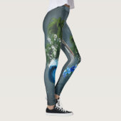 Geweldige pelikaan met golf- en palmbomen leggings (Rechts)
