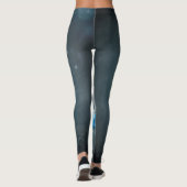 Geweldige pelikaan met golf- en palmbomen leggings (Achterkant)